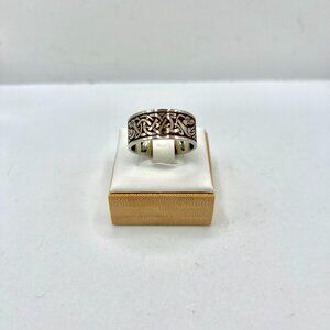 Viking Stainless Steel Silver Ring - Size 10.25